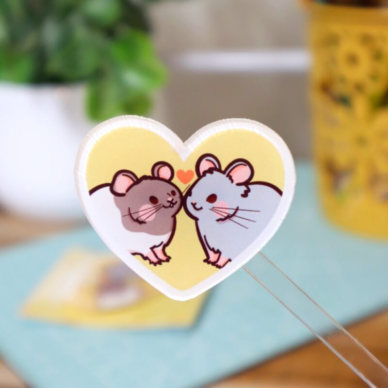 Prendedor Ratitas🐁💛