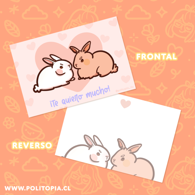 Tarjetas Amorosas Conejitos