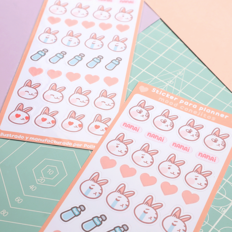 Set Sticker planner conejitos 🐰