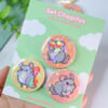 Set chapitas Chinchilla 3,7mm🌸 - Imagen 2