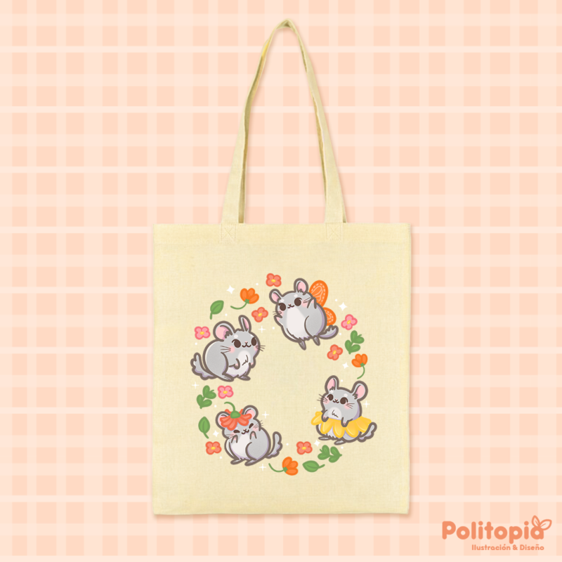 Totebag Chinchillas 🌸