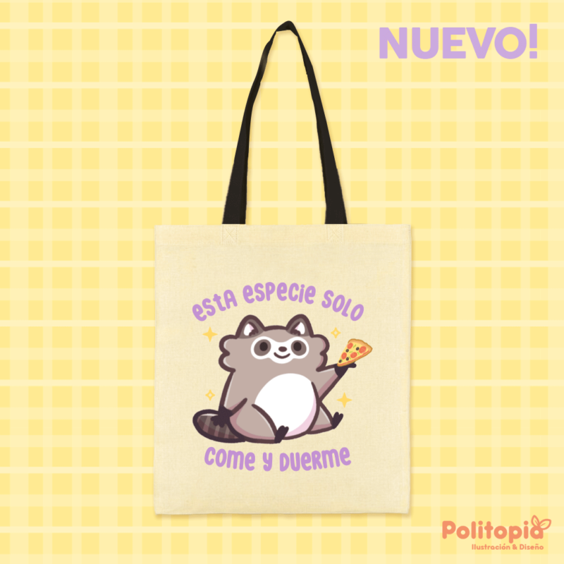 Totebag Mapache gordito🍕