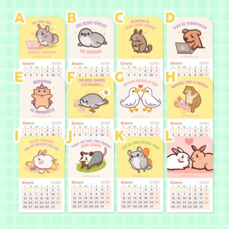 Calendarios imantados 2026 ✨
