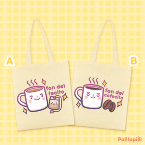 Totebag Fan del Cafecito o Tecito