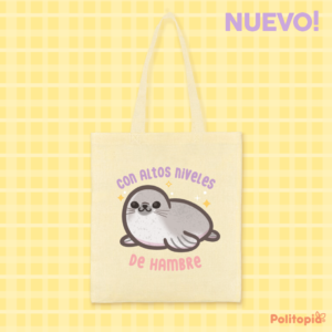 Totebag foca con hambre