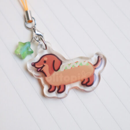 Colgante Perro Salchicha Completo 🌭