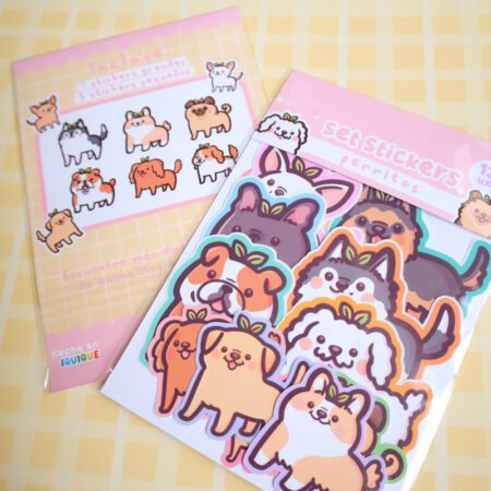 Set stickers Perritos varios 🐶