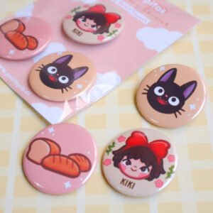 Set chapitas Kiki Delivery 🌸