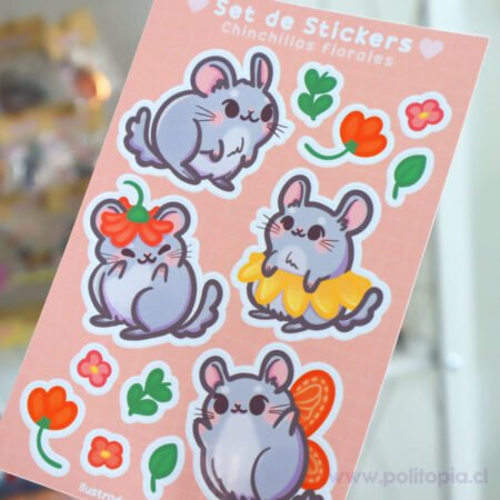 Set Sticker Chinchillas 🌸