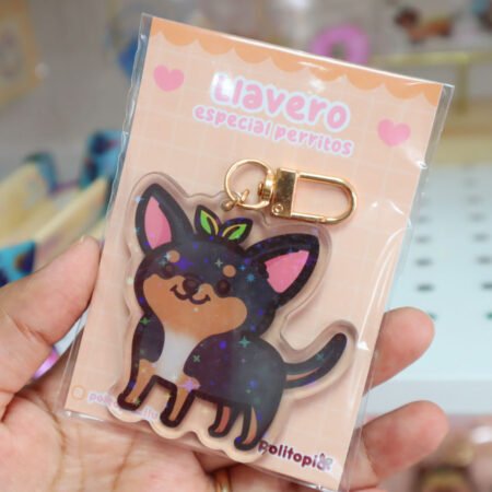 Llavero perrito Chihuahua negro