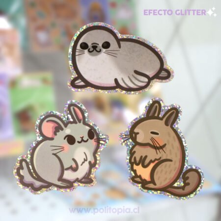 Vinilo Glitter fauna