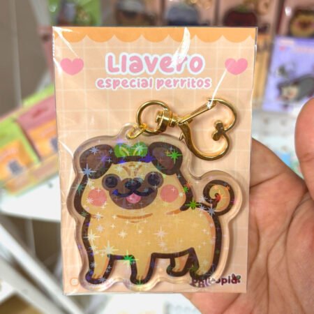 Llavero perrito Pug